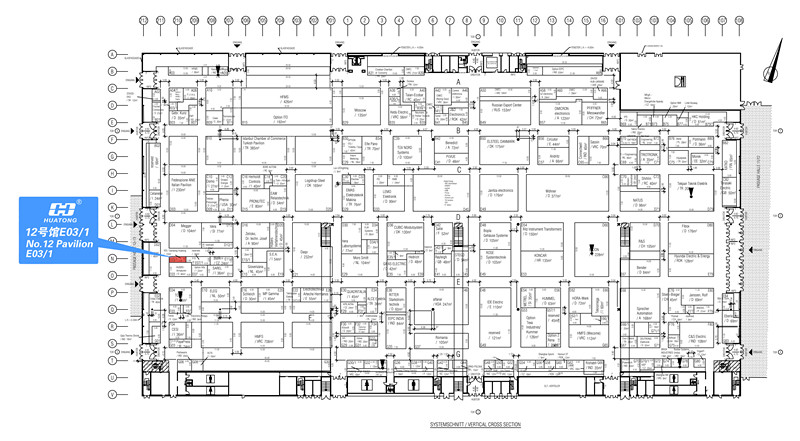 2018漢諾威工業(yè)博覽會(huì)丹東華通展位圖
